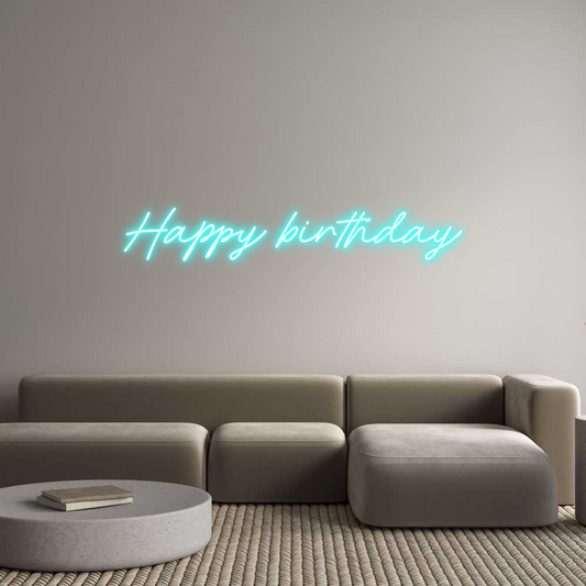 Dropshipping Neon LED Customizer Happy birthday